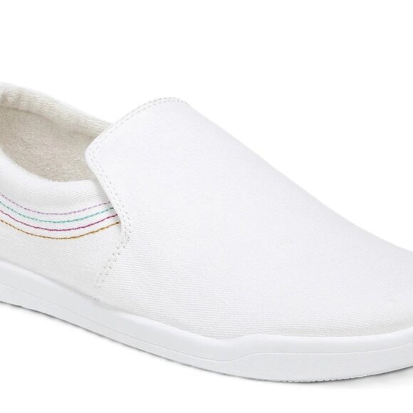 Vionic   Women's   Marshall   White   Canvas   Slip   On   Orthotic   Sneaker - Picture 2 of 7